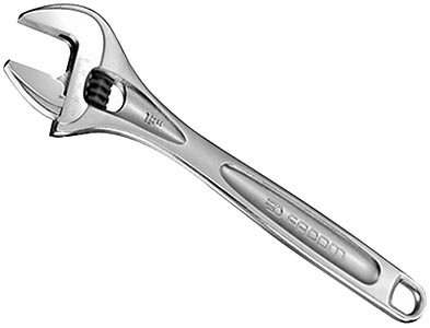 (113A.15C)-Adjustable Wrench-15" (Chrome Finish)