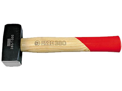 (1262A.100)-Club Hammer with Beveled Edge-1.0kg (2.2 lbs)(USAG)