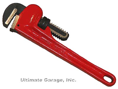 (134A.10)-Pipe Wrench-Cast Iron "American type" (10")(Facom)