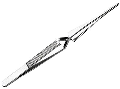 (153) -Tweezer-with Reverse Action Self Gripping Serrated Tips