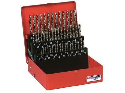 (222A.TJ81)-Metric Drill Bit Set-81pc (2-10mm)(Facom)
