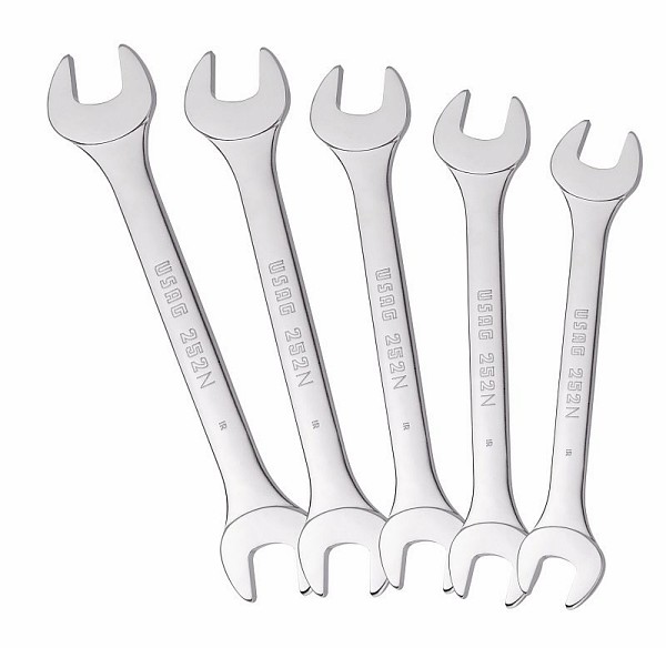 (44.JE5)-5pc Metric Open End Wrench Set (8-17mm)(USAG)