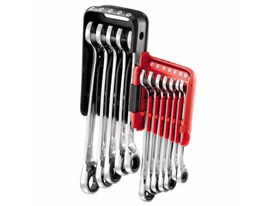 (467B.JP12)-12pc Ratcheting Comb Wrench Clip Set (7-19mm)(USAG)