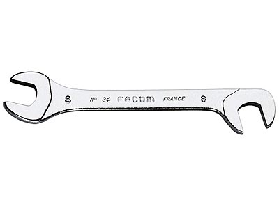 (34.3,2) -Midget Angled Open End Wrench-3.2mm (1/8")