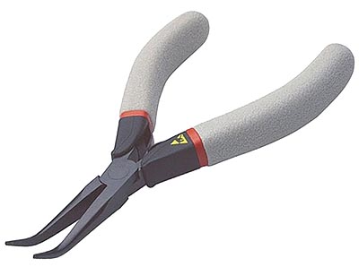 (433.LE) -Antistatic Half Round 45° Angled Nose Plier