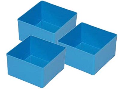 Plastic Storage Boxes (Blue) - for Classic Systainers (3pc)