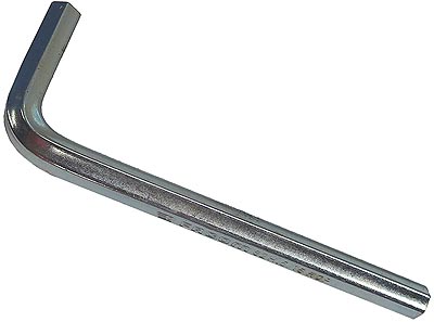 (82.6) - Hex Key (short)-6mm (NOS-silver zinc)