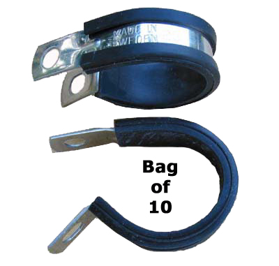 304ss Rubber Sleeve Clamp -#14 (Bag of 10)