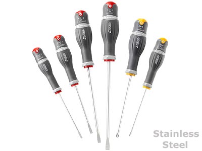 (ATPST.J6)-Stainless Steel Screwdriver Set-6pc (slotted/philips)