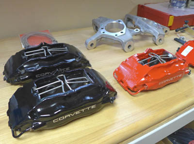 Mov'it/Porsche Front Brake Kit Components - Corvette C5