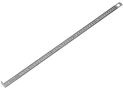 (DELA.1052.300)-Stainless Steel Metric Hook Ruler-300mm