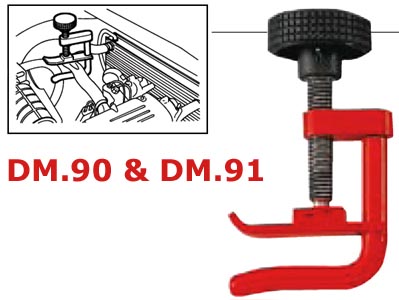 (DM.90)-Hose Clamp (screw type)-for hoses to 27mm diameter