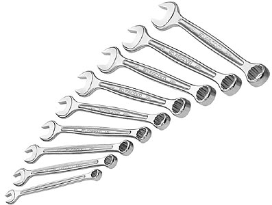 (440.JU9)-9pc Fractional Combination Wrench Set (1/4-3/4\")(Facom