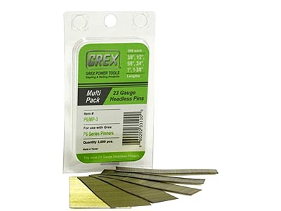 Grex 23 Gauge Short Pin Multi-Pack (Galvanized-3,000pc)