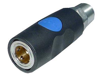 3/8" Flow S1 Safety Coupler-1/2"NPT Male ("Industrial" Profile)