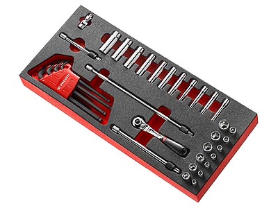(MODM.RL2)-1/4" Drive Metric Tool Module Set (5-14mm)