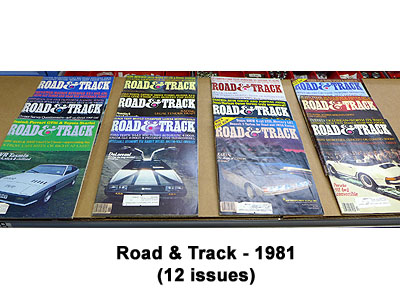Road & Track - All 12 Issues from 1981