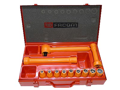 (S.400VSE)-1/2" Drive 12pt Insulated Tool Set (Metric)