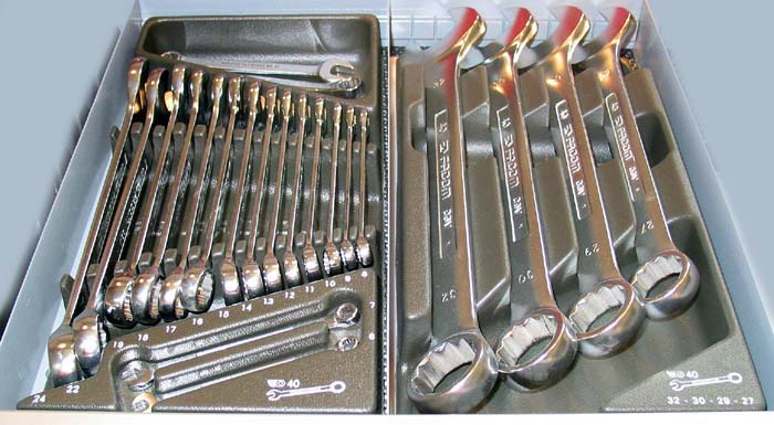 FACOM MOD.440-1PB combination wrench set OGV 6-24mm in module 16