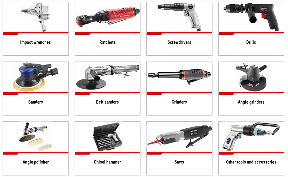 Image result for air pneumatic tools name