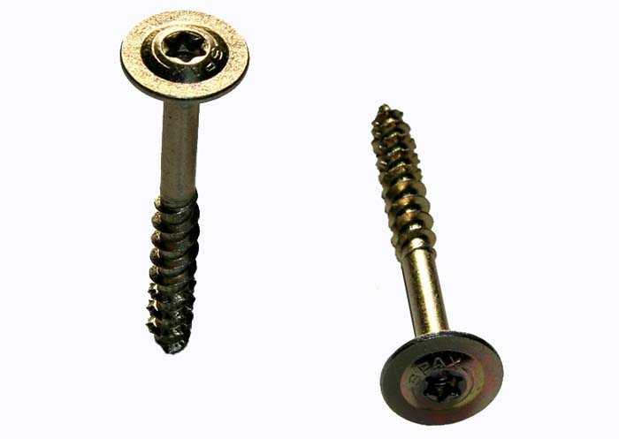 Spax Washer Head Lag Screws - yellow zinc or HCR (green)