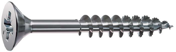 Spax Flat Head Partial Thread Screws (silver zinc only)
