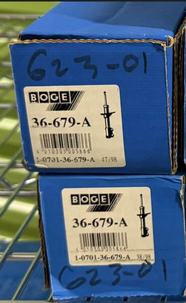 (31321135181)-Boge Front Gas Inserts-E32 (36-679A) (must buy both) (2 available)