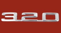 (51141869972)-Emblem (″320″) - 320i (79-83) (Genuine BMW) (2 available)