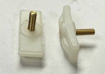 (51131869959)-Molding Clip (plastic with threaded stud)-320i (77-83), 530i/528i (75-81), 630/633/635/M6 (-89) (30 available)