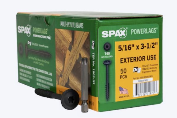 5/16 x 3 1/2" Washer Head Lags-HCR Coating-Torx (50pc) (Closeout-4 available)