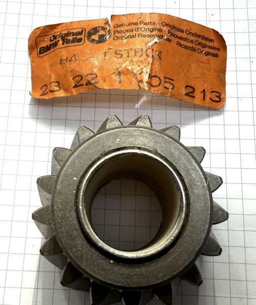 (23221205213)-Reverse Gear with Bushing-1600/2002/2002tii (68-76), 320i (77-79) (with 4spd) (Genuine BMW) (1 available)