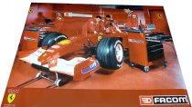 (CM-FER-poster)-Scuderia Ferrari F-1 Poster (Facom/Ferrari 2001)