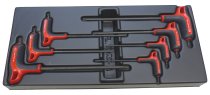 (MOD.89TXA)-7pc Soft Grip P-handle Torx Key Set (T10>T40)(Facom)