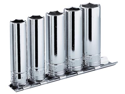 (RL.41E) -1/4" Drive 6pt Deep Metric Socket Set (5pc)(10-14mm)
