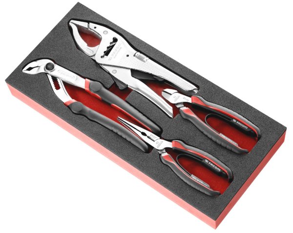 (MODM.CPEA1)-4pc Plier Module Set (3 pliers + lockgrip) (Facom)