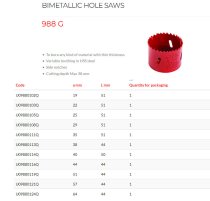 (609A.64)-Variable Pitch Holesaw (HSS/BiMetal)-64mm (USAG)