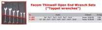 (31.JE8T) -Thin-wall Open End Wrench Roll Set-8pc (6-24mm)