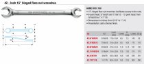 (42.9/16x5/8) -Flare-Nut Wrench (15°)(42 Series)-9/16x5/8"