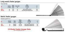 (804.SL) -Extra Long Metric Feeler Gauge Set (19 blades)