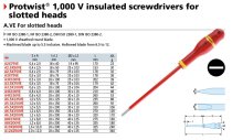 (A10x200VE)-Insulated Slotted Screwdriver-10x200mm (1G)(Facom)