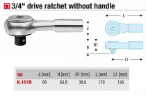 (K.151B)-3/4" Drive Ratchet Head