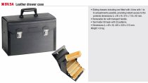 (BV.5A) -Leather Tool Case with Sliding Compartment Drawers