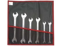 (31.JE6T) -Thin-wall Open End Wrench Roll Set-6pc (8-19mm)