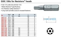 (EXR.115-5pk)-1/4" Resistorx Bit-T15 (L=25mm)(5pc)