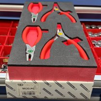 (MODM.PC) -4pc Circlip Plier Module (Straight & 90° tips) (France) (Facom/USAG) (2 available)