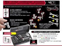 (467S.BOX) -Compact Metric Ratcheting Comb Wrench & Socket Set (sold out - replaced by 467BS.BOX)