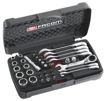(467S.BOX) -Compact Metric Ratcheting Comb Wrench & Socket Set (sold out - replaced by 467BS.BOX)