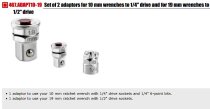 (467.ADAPT10-19) -Adapter Set (3pc)-for use with 467.10/467.19