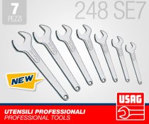 (45.248SE7)-7pc Service Wrench Set (10-13-17-19-24-30-32mm)(USAG