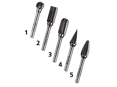 (VFA.606)-Carbide Cutter (6x18mm shank)(Profile #4)(Facom)